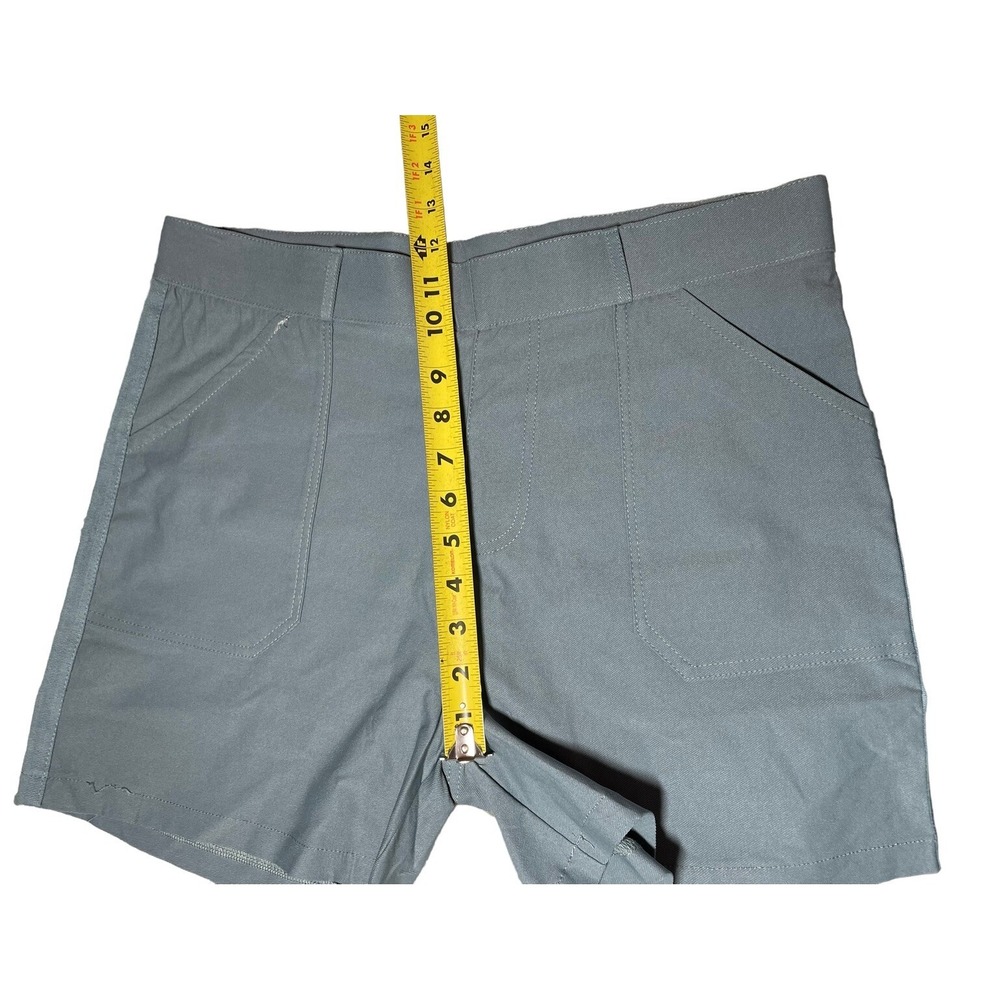 Womens Dusty Blue Hiking Walking Shorts New Pockets Athletic Outdoors Large READ - Picture 5 of 12